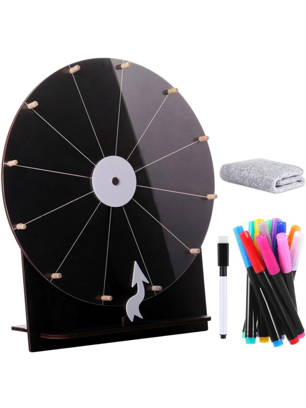 Black Prize Wheel Spinner Game - Party Supplies